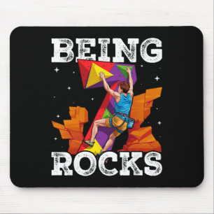 Mousepad Aventuras de escalada de 7 anos de idade no 7º ani