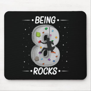 Mousepad Aventuras de escalada de 8 anos de idade no 8º ani
