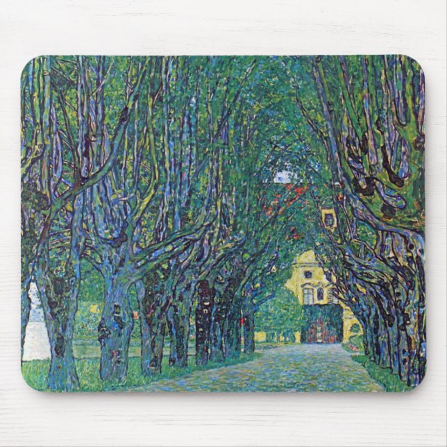 Mousepad Avenue in Schloss Kammer Park por Gustav Klimt (Frente)