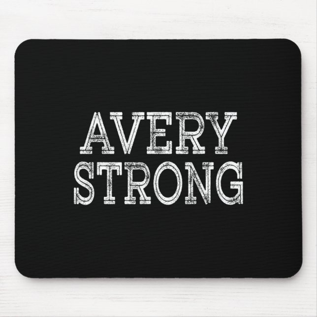Mousepad Avery strong squad family reunion last name team  (Frente)