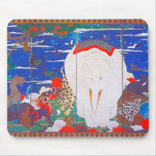 Mousepad Aves, Animais e Plantas Flores (Direita)Jacuchu