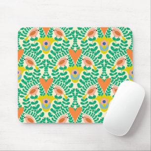 Mousepad Aves com corações