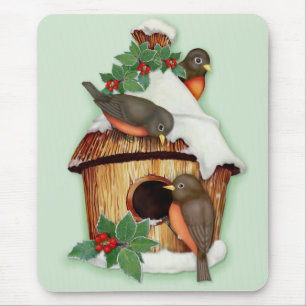 Mousepad Aves de inverno e Aves