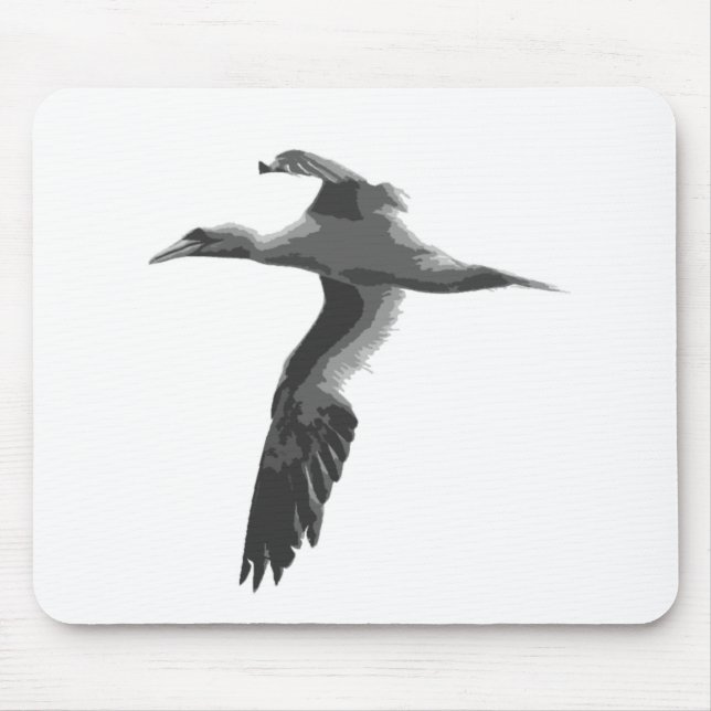 Mousepad Aves do mar de abstrato (Frente)