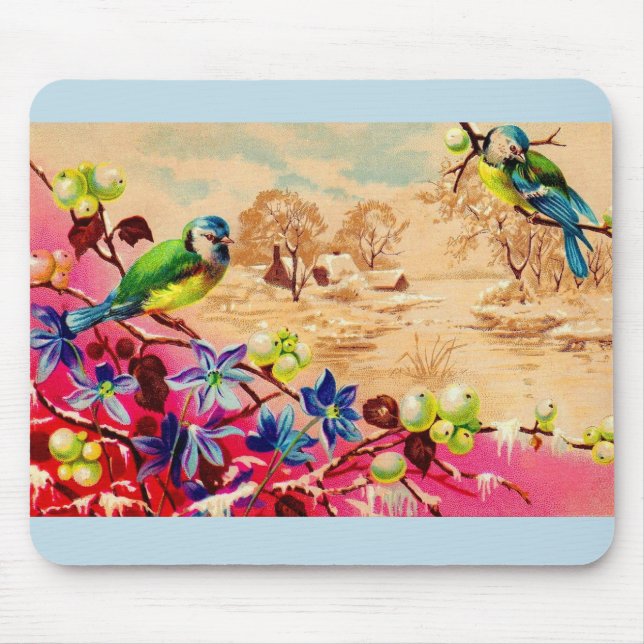 Mousepad aves e bagas (Frente)