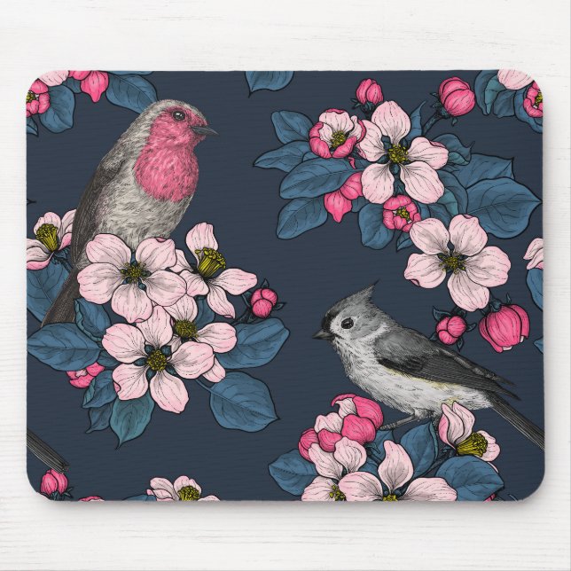 Mousepad Aves e Blossomas (Frente)
