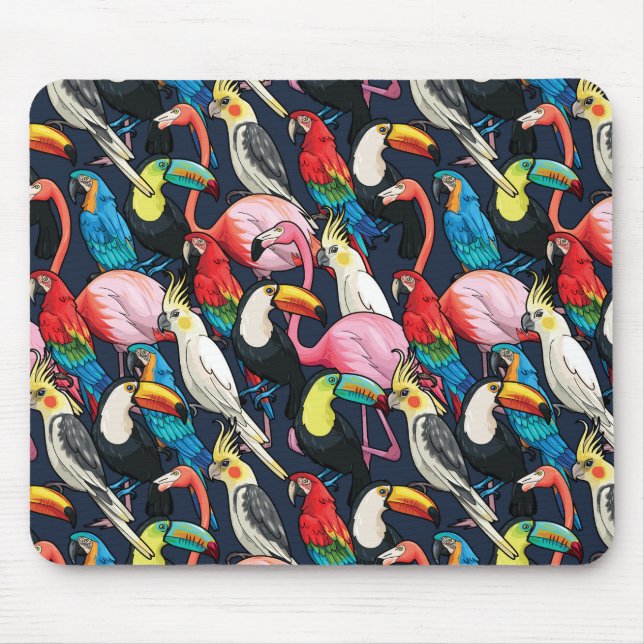 Mousepad Aves exóticas (Frente)