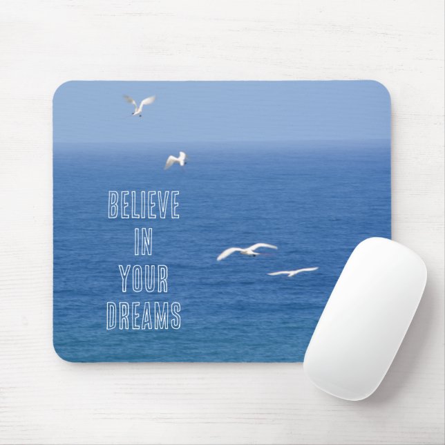 Mousepad Aves Inspiracionais Kauai Voando Sobre O Oceano (Com mouse)