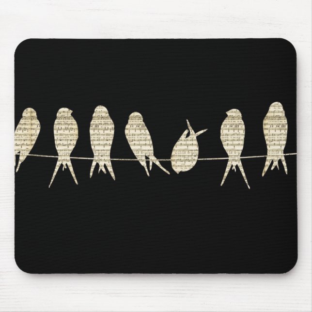 Mousepad Aves Musicais (Frente)