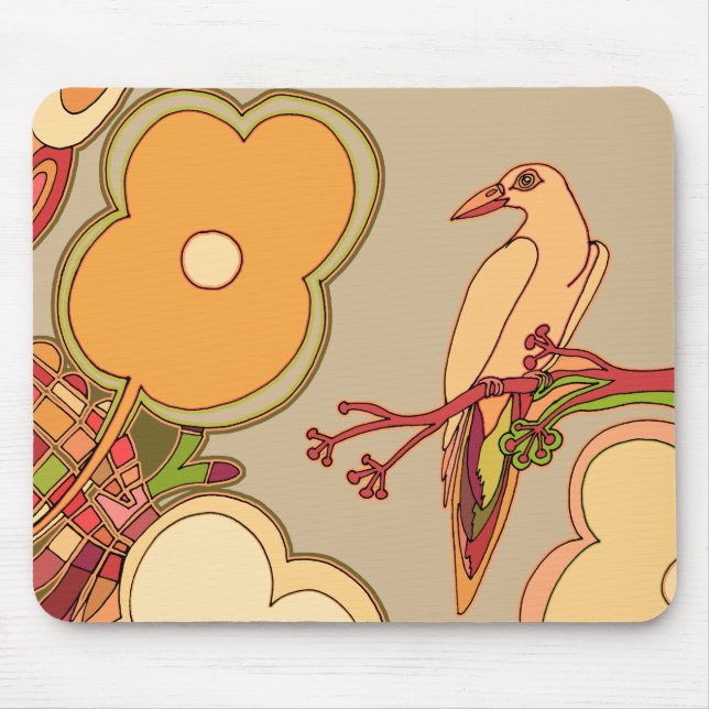 Mousepad Aves Whimsical (Frente)