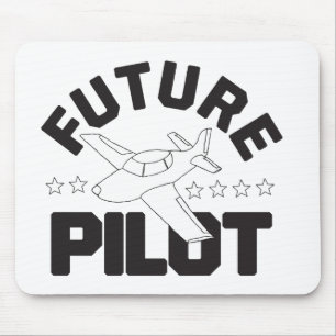 Mousepad Aviação para crianças voando em pilotos de alto