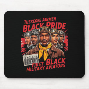Mousepad Aviadores Negros Retro História Negra Segunda Guer