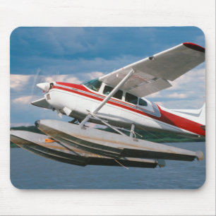 Mousepad Avião Anfíbio Descolando, Cataratas Vitória, Zimbá