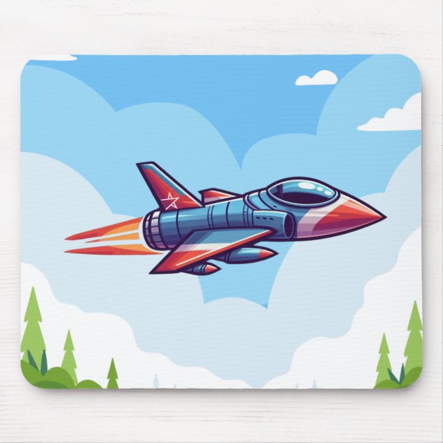 Mousepad avião/avião de combate (Frente)