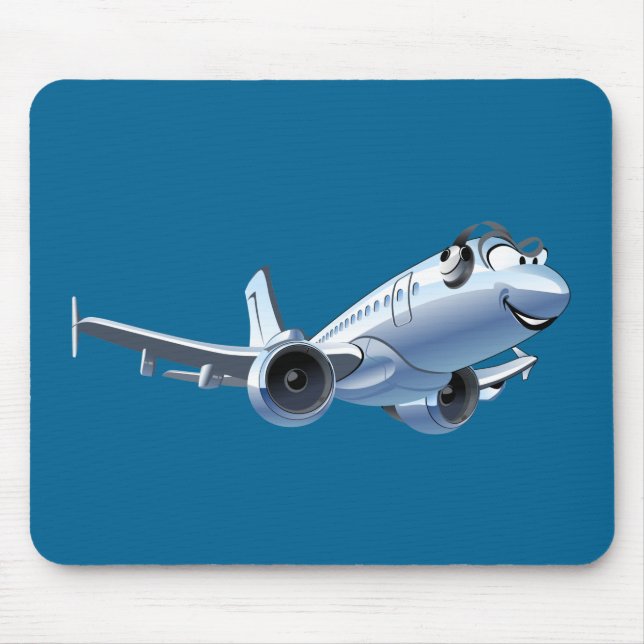 Mousepad Avião de animação (Frente)
