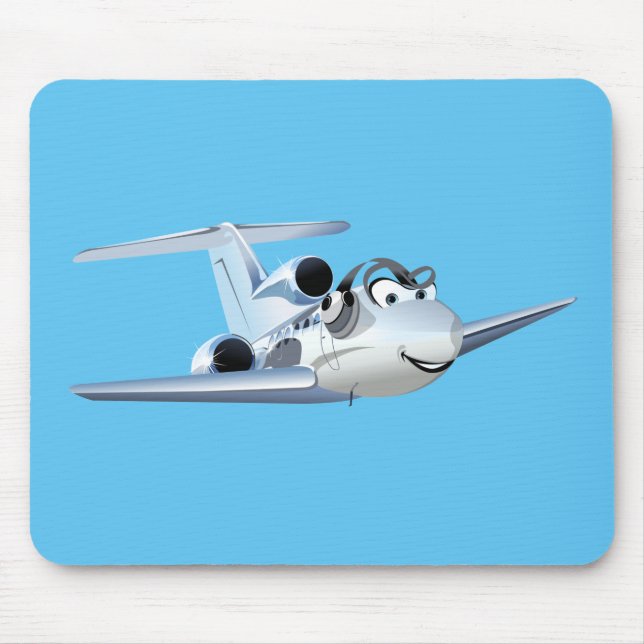 Mousepad Avião de animação (Frente)