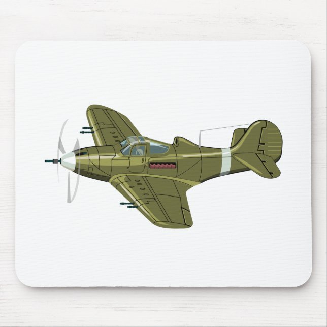 Mousepad Avião retrógrado de animação (Frente)