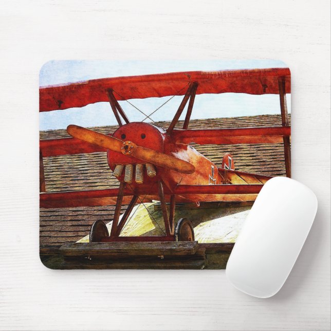 Mousepad Avião Vintage de Shirley Taylor (Com mouse)