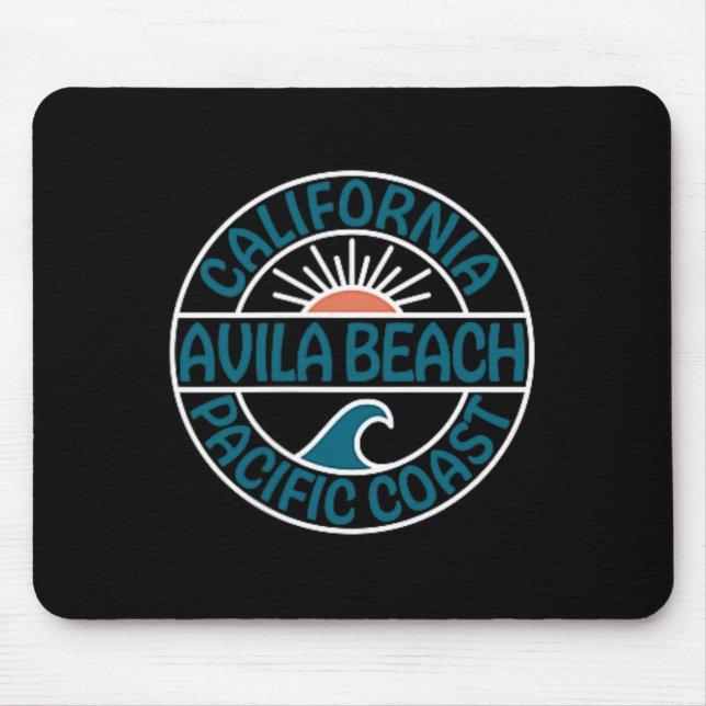 Mousepad Avila Beach California Frente E Trás (Frente)
