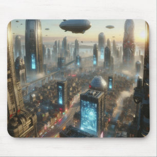 Mousepad Aviões acima da Megacidade