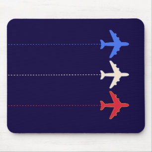 Mousepad aviões das linhas aéreas