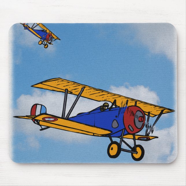 Mousepad Aviões de combate WWI (Frente)