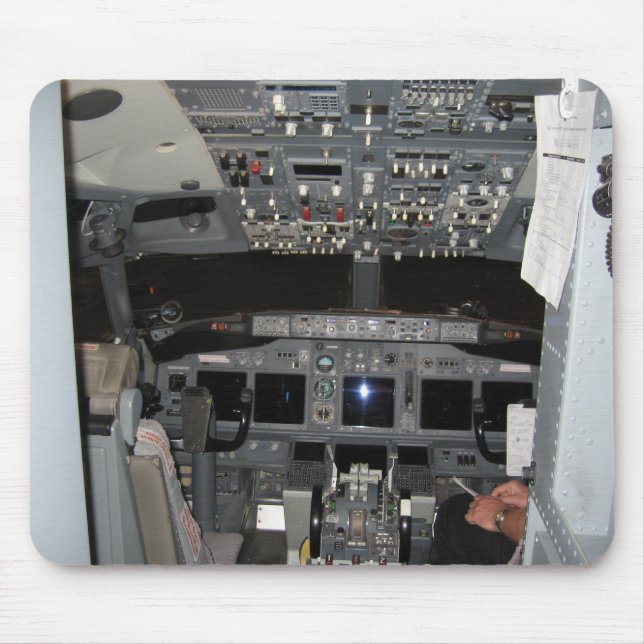 Mousepad Aviões de jato da cabina do piloto (Frente)