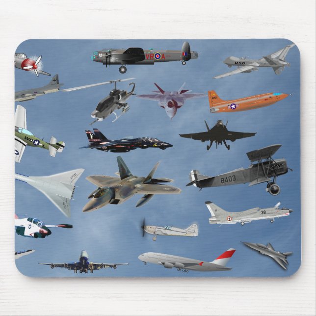 MOUSEPAD AVIÕES EM UM CÉU AZUL DE CAROLINA (Frente)