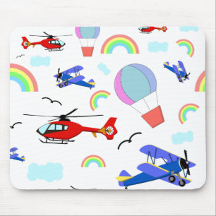Mousepad Aviões, helicópteros e balões