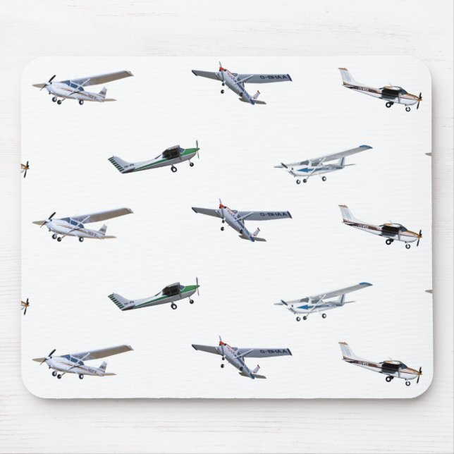 Mousepad Aviões modelo de Cessna em vôo (Frente)