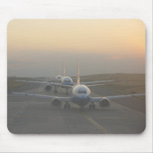 Mousepad Aviões na pista de decolagem