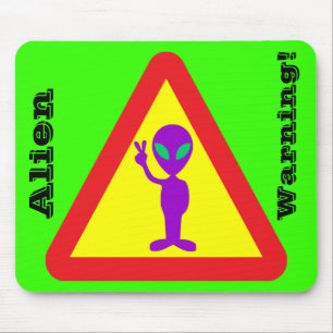 Mousepad Aviso de Alienígena