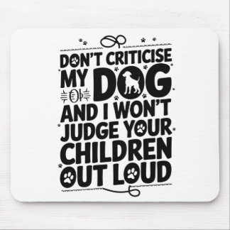 Mousepad Aviso do Proprietário do Cachorro