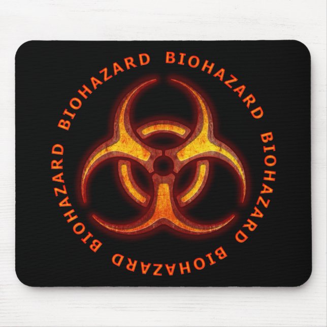 Mousepad Aviso do zombi do Biohazard (Frente)
