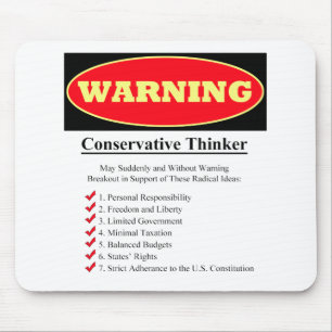 Mousepad Aviso: Pensador Conservador