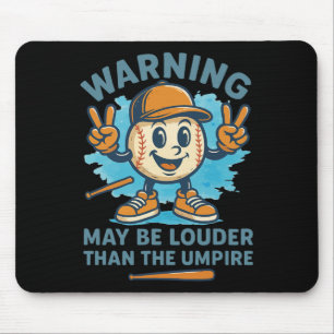 Mousepad Aviso pode ser mais alto que o árbitro Engraçado B