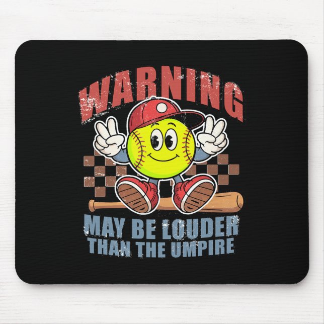 Mousepad Aviso pode ser mais alto que o jogo do árbitro Dia (Frente)