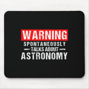 Mousepad Aviso Sntaneamente Fala Sobre Professor De Astrono