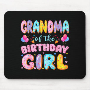 Mousepad Avó da aniversariante doce donut aniversário