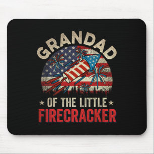 Mousepad Avô De Aniversário De 4 De Julho Do Pequeno Firecr