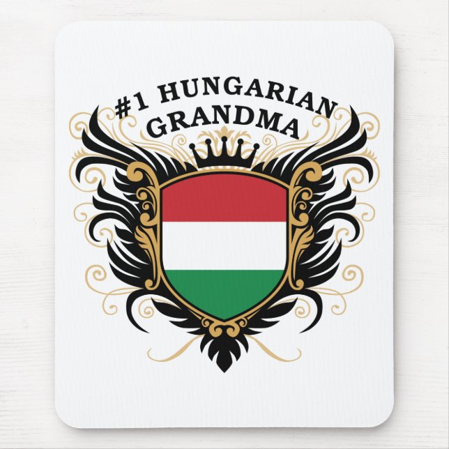 Mousepad Avó húngara do número um (Frente)