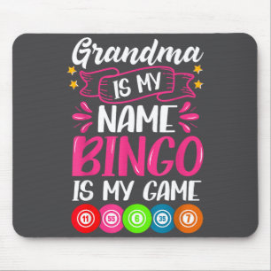 Mousepad Avó Jogadora de Bingo Citação Engraçada de Bingo D