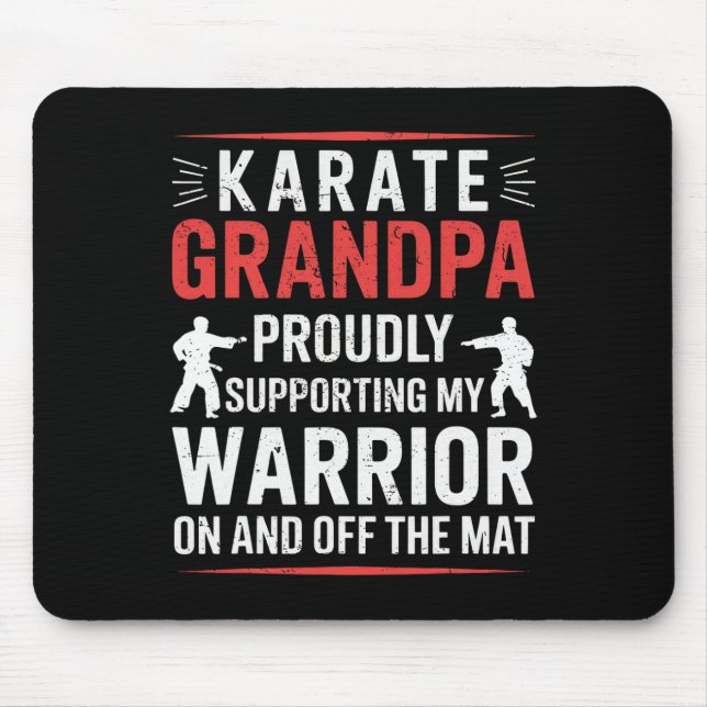 Mousepad Avô Karate Apoiando Meu Avô Caratê (Frente)