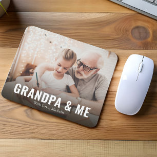 Mousepad Avô moderno e eu personalizados