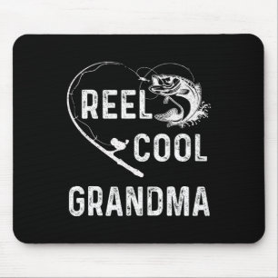 Mousepad Avó Muito Legal Amante de Pesca Retro Para Mães