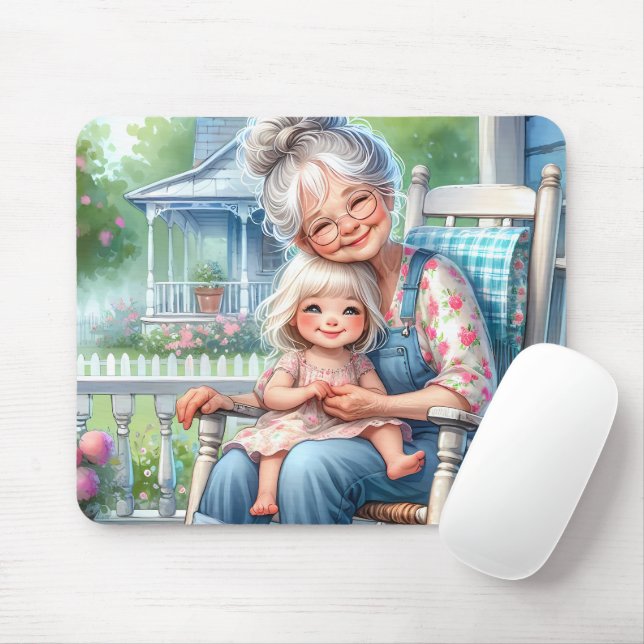 Mousepad Avó Netos Abraço no Alpendre (Com mouse)