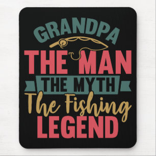 Mousepad Avô - O Homem, O Mito, A Lenda De Pesca