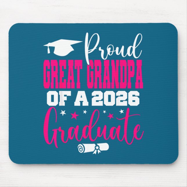 Mousepad Avô Orgulhoso Minimal Senior 2026 (Frente)