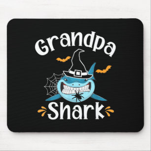 Mousepad Avo Tubarão Divertido Halloween Anúncio do Avo