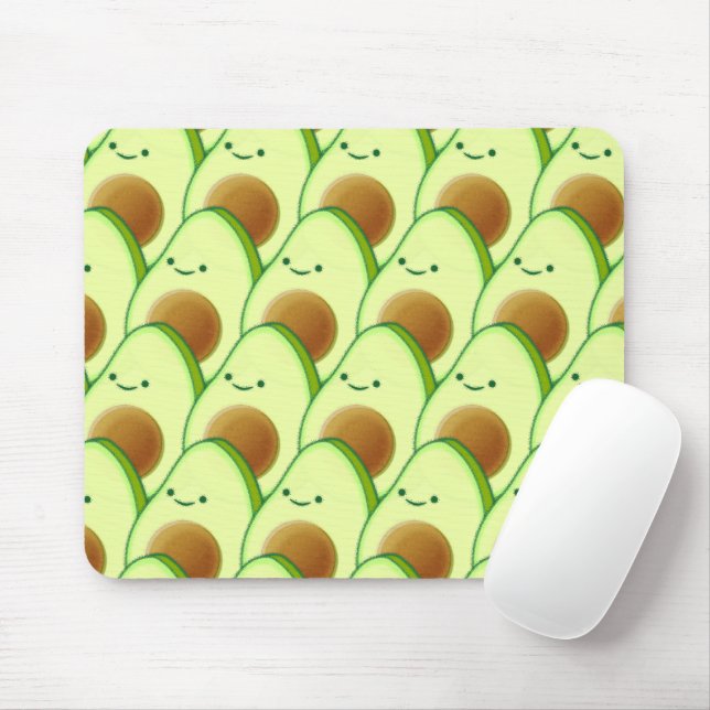 Mousepad Avocado Bonito Por Todo O Desenho (Com mouse)